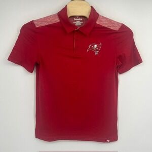 Fanatics Men's Tampa Bay Buccaneers NFL Red Performance Polo Shirt Size Medium